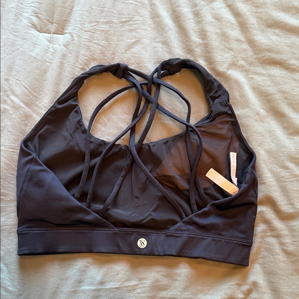 Victoria's Secret Black Crisscross Sports Bra - Picture 2 of 3